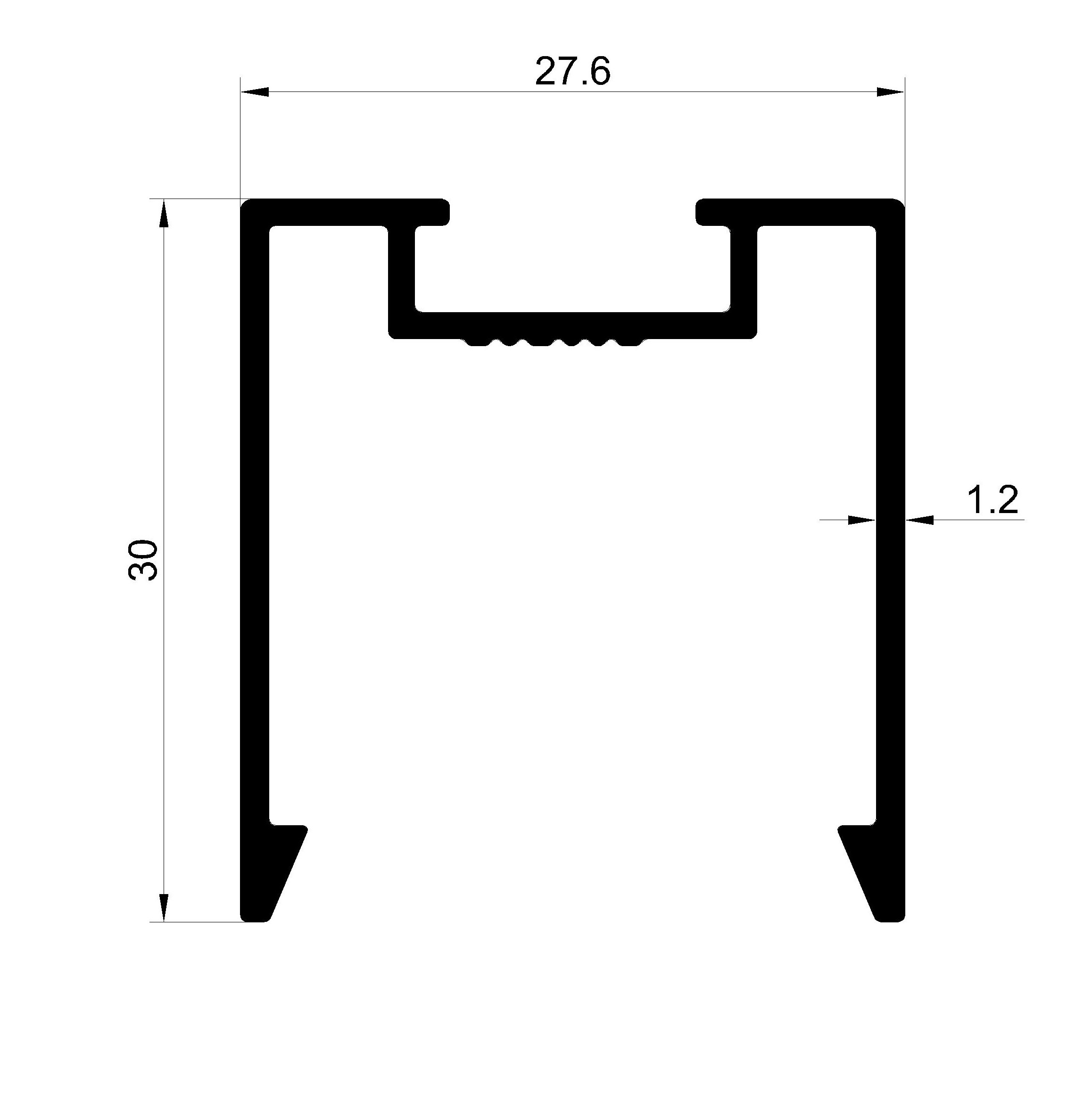 Decorative Ceiling Profile &ndash; 30 mm