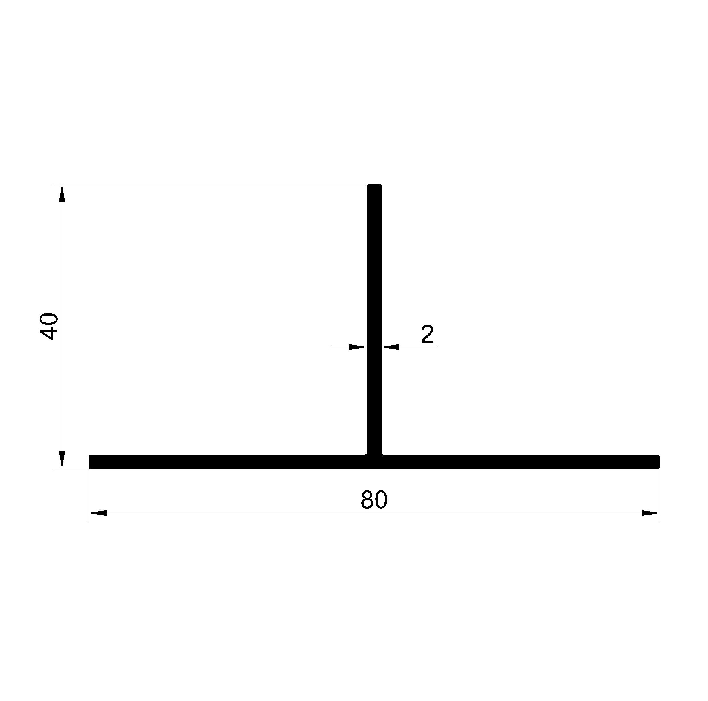 T(80*80*2)mm