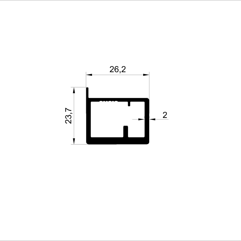 Cabinet Door Leaf without Frame (26.2 &times; 23.7 mm)